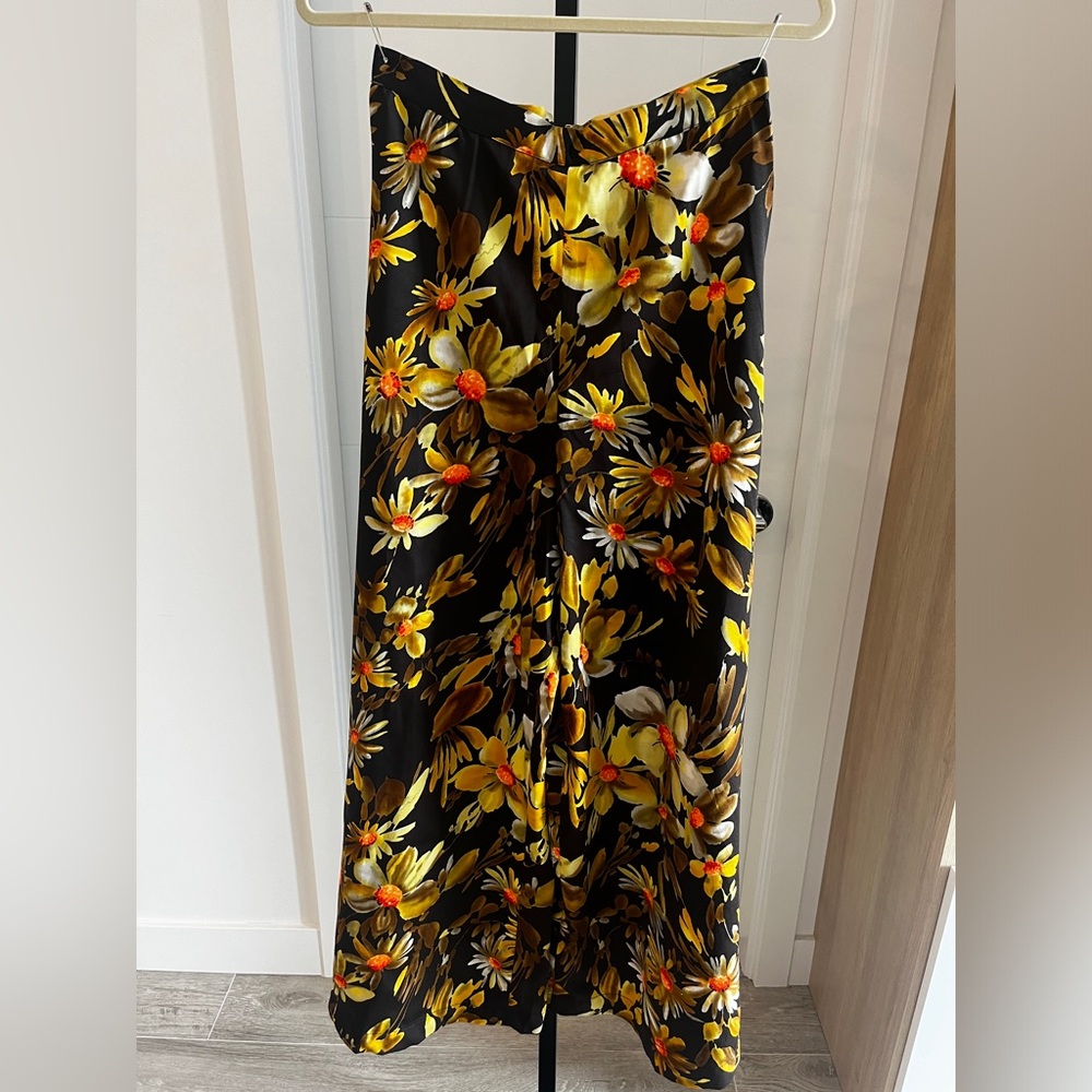 Vintage wide leg floral pants